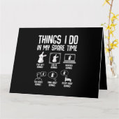 私の暇な時間の過ごし方 ウサギちゃん カード (黄色い花)