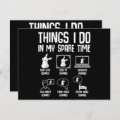 私の暇な時間の過ごし方 ウサギのバニー シーズンカード (正面/裏面)