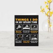 私の暇な時間バドミントンでやることおもしろい カード (黄色い花)