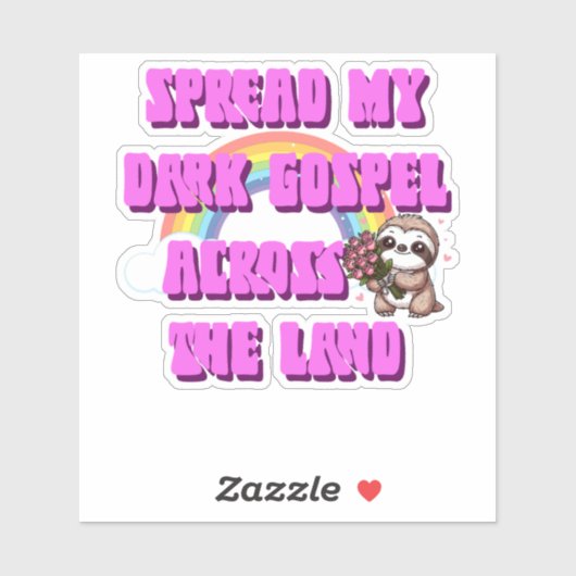 私の暗い福音を陸地の斜面に広げる シール (シート)