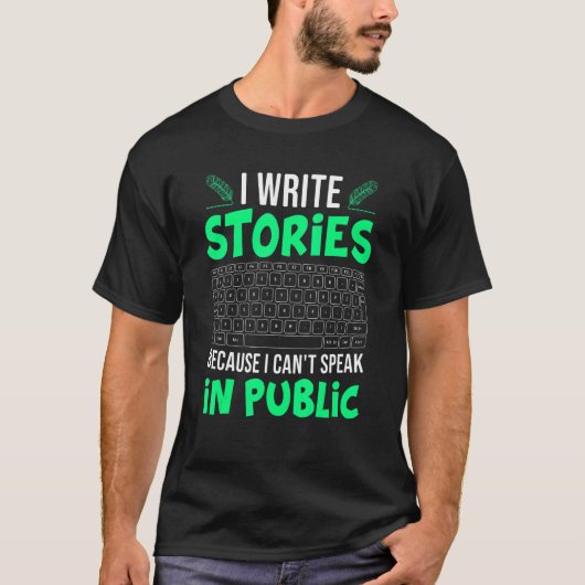 私の書話は本の著者の作家Grを話できない Tシャツ (正面)