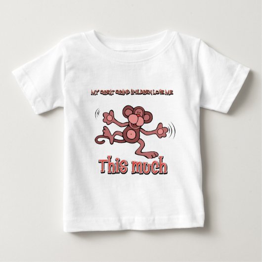 私の曾祖父はこの私を大いに愛します ベビーTシャツ (正面)