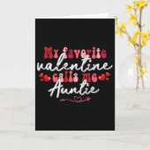 私の最も好きなバレンタインが私をアンティー・マザーズ・バルと呼ぶ カード (黄色い花)