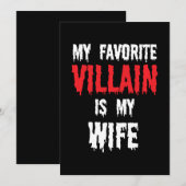 私の最も好きな悪役は妻です ギフト 夫 男性 ハ シーズンカード (正面/裏面)