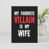 私の最も嫌いな人は妻です ギフト 夫 男性 ハ シーズンカード (スタンド正面)