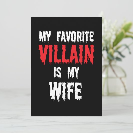 私の最も嫌いな人は妻です ギフト 夫 男性 ハ シーズンカード (スタンド正面)