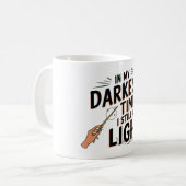 私の最も暗い時に コーヒーマグカップ (正面左)