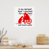 私の最も暗い時間に手を伸ばして見つけた ポスター (キッチン)