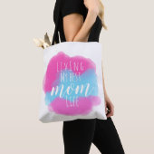 私の最も最高のなお母さんの生命トートバック住んでいます! トートバッグ (クローズアップ)