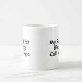 私の最も素晴らしい恵みは私をパパと電話します コーヒーマグカップ (中央)