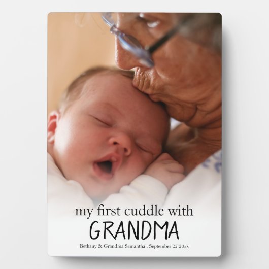 私の最初のおばあちゃんの写真ベビー生まれたばかりのPl フォトプラーク (正面)