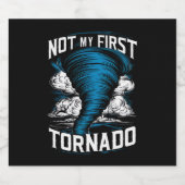 私の最初のおもしろいトルネードレトロストームチェザーではない ビールラベル (シングルラベル)