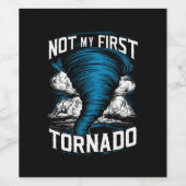 私の最初のおもしろいトルネードレトロストームチェザーではない ワインラベル (シングルラベル)