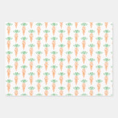 私の最初のイースターニンジンのギフトラップ ラッピングペーパーシート (正面2)