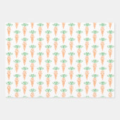 私の最初のイースターニンジンのギフトラップ ラッピングペーパーシート (正面)