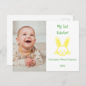 私の最初のイースターベビー写真 ポストカード (正面/裏面)