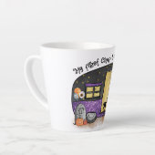 私の最初のキャンプ |ハロウィンキャンプ カフェラテマグ (左アングル)