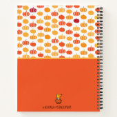 私の最初のクックブックパンプキンパターンキッズレシピ ノートブック (裏面)