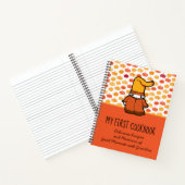 私の最初のクックブックパンプキンパターンキッズレシピ ノートブック (内部)