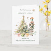 私の最初のクリスマスくるみ割りカード カード (黄色い花)