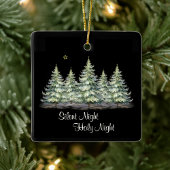 私の最初のクリスマスの名カスタマイズ前の聖夜 セラミックオーナメント