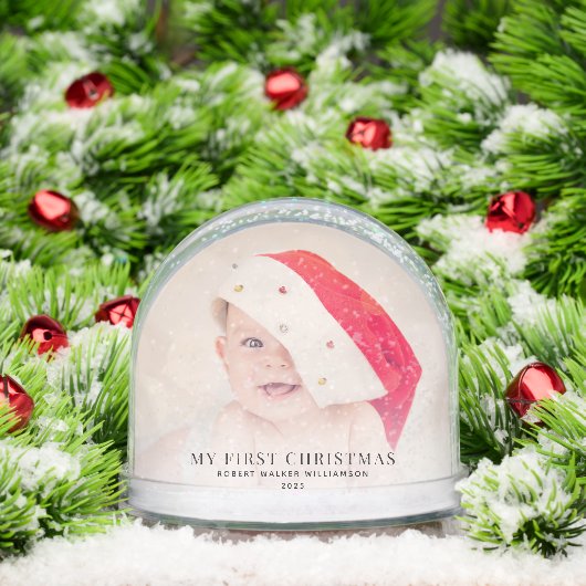 私の最初のクリスマスベビーの写真カスタム (クリスマス)