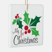 私の最初のクリスマス セラミックオーナメント (右)