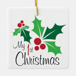 私の最初のクリスマス セラミックオーナメント