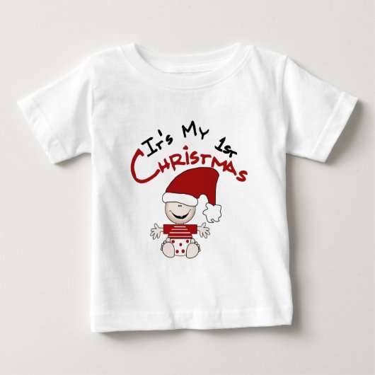 私の最初のクリスマス ベビーTシャツ (正面)