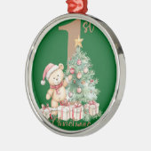 私の最初のクリスマス メタルオーナメント (左)