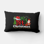 私の最初のクリスマス ランバークッション (裏面)