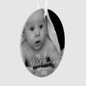 私の最初のグローバルなパンデミックベビー写真 オーナメント (正面)