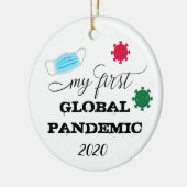 私の最初のグローバルなパンデミック2020 セラミックオーナメント (左)