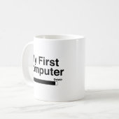私の最初のコンピュータコーヒーマグ コーヒーマグカップ (正面左)