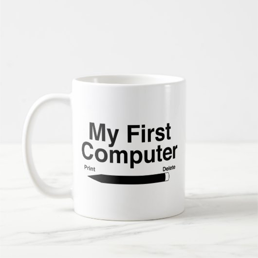 私の最初のコンピュータコーヒーマグ コーヒーマグカップ (左)
