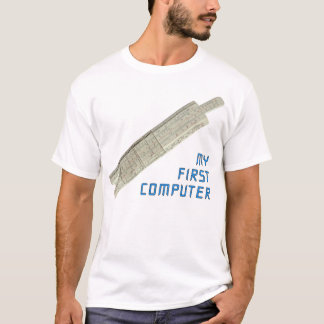 私の最初のコンピューターのTシャツ Tシャツ