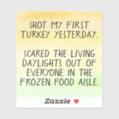 私の最初のトルコのバンパーおもしろいステッカーを撮影 シール (シート)