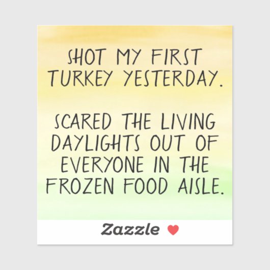 私の最初のトルコのバンパーおもしろいステッカーを撮影 シール (シート)