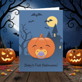 私の最初のハロウィーンおしゃぶり カード