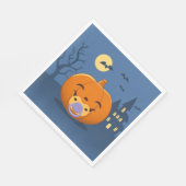 私の最初のハロウィーンおしゃぶり スタンダードランチョンナプキン (角)