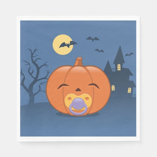 私の最初のハロウィーンおしゃぶり スタンダードランチョンナプキン (正面)