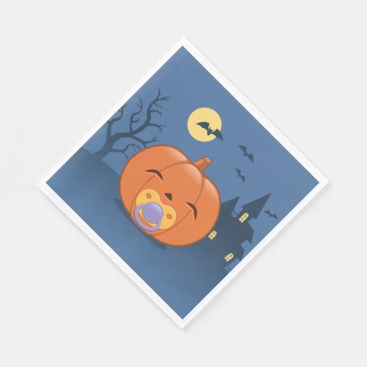 私の最初のハロウィーンおしゃぶり スタンダードランチョンナプキン (角)