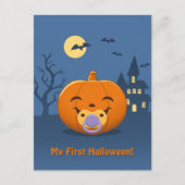 私の最初のハロウィーンおしゃぶり ポストカード (正面)