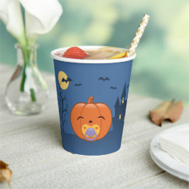私の最初のハロウィーンおしゃぶり 紙コップ