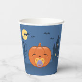 私の最初のハロウィーンおしゃぶり 紙コップ (裏面)