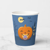 私の最初のハロウィーンおしゃぶり 紙コップ (裏面)