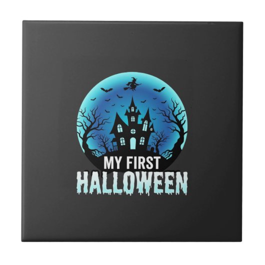 私の最初のハロウィーンの怖いお化け屋敷デザイン_1 タイル (正面)