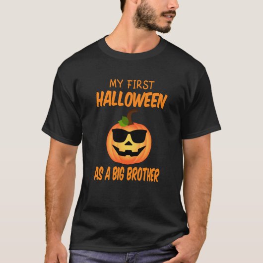 私の最初のハロウィーンは兄カボチャのハロウとして Tシャツ (正面)
