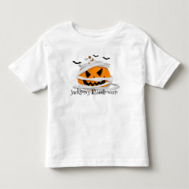 私の最初のハロウィーンパンプキパーソナライズされたン トドラーTシャツ