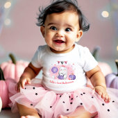 私の最初のハロウィーン名ピンク赤ちゃん女の子ボディスーツ ベビーボディスーツ